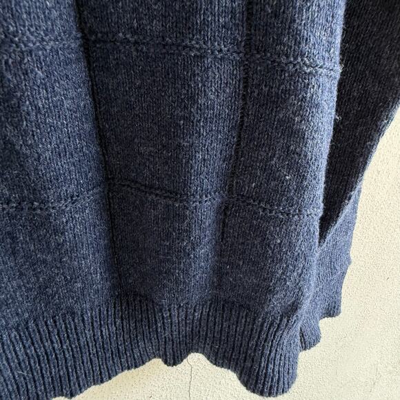 Vtg Sweater Mens M Blue V Neck Pullover Furnace Creek USA Made Grandpacore Prep - Picture 6 of 7